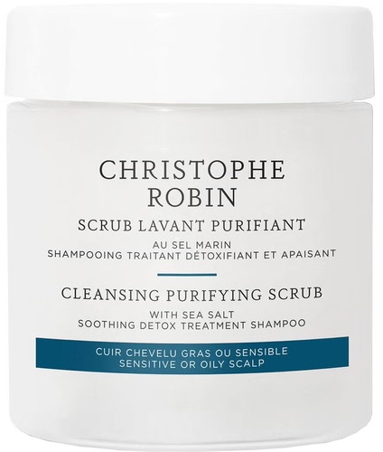 Christophe Robin Cleansing Purifying Scrub With Sea Salt - TRAVEL SIZE 75 ml